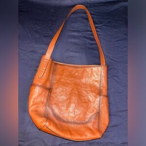 Frye Hobo Shoulder Bag in Cognac- amazing condition!